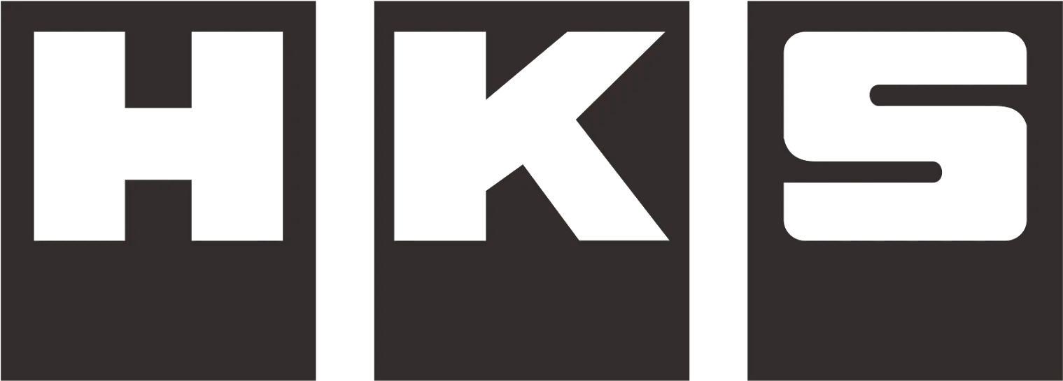 Black uppercase letters H, K, and S on a dark background.