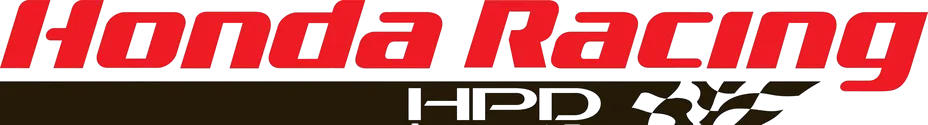 Red Honda Racing text above black HPD logo with stylized 'X' symbol.