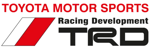 Toyota Motor Sports TRD logo with a red diagonal stripe on the left.