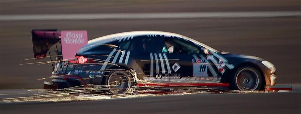 Tesla Model S Sparks Flying